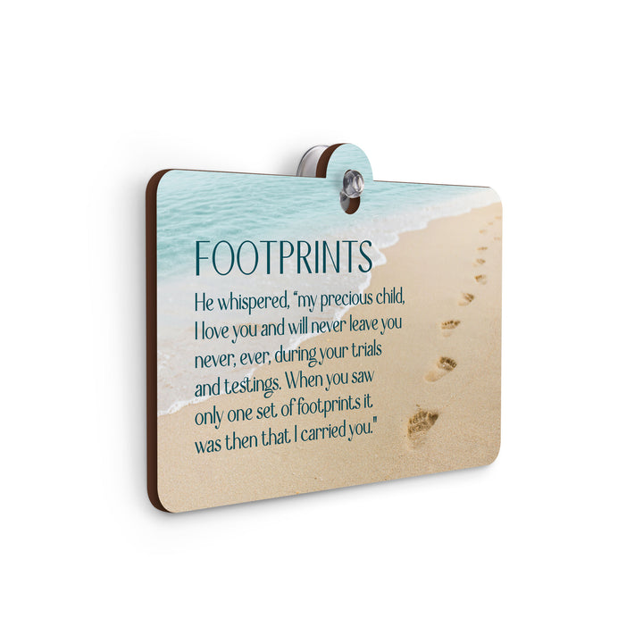 Footprints Suction Sign