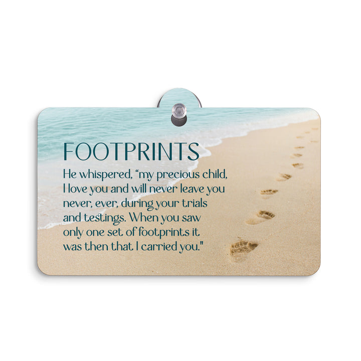 Footprints Suction Sign