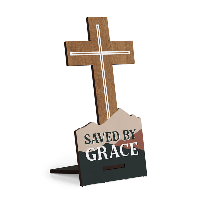 Saved By Grace Snap Sign