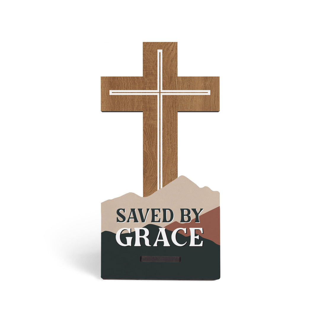 Saved By Grace Snap Sign