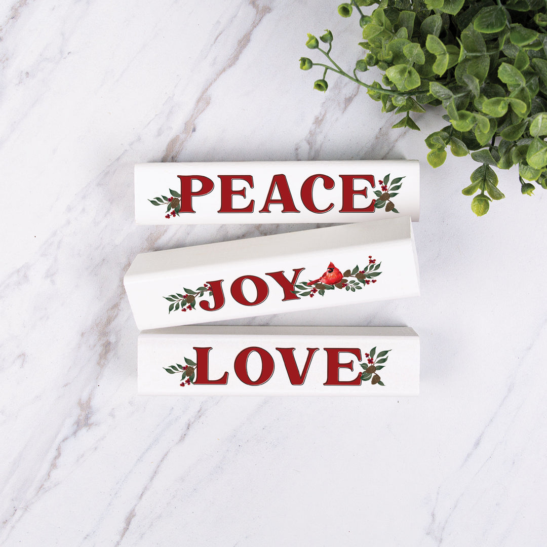 Peace, Joy, Love 3 Stick Set