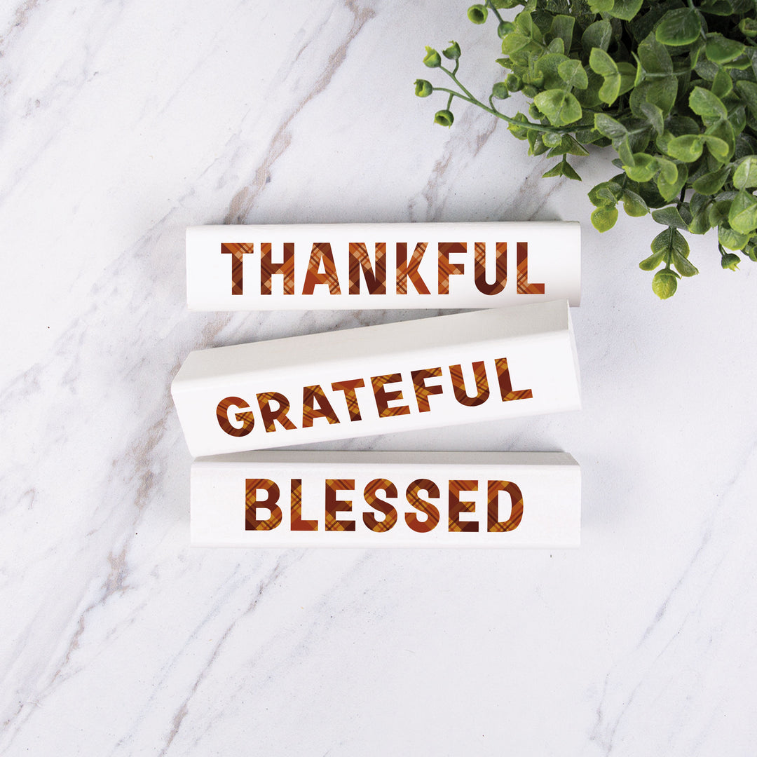 Thankful, Grateful, Blessed 3 Stick Set