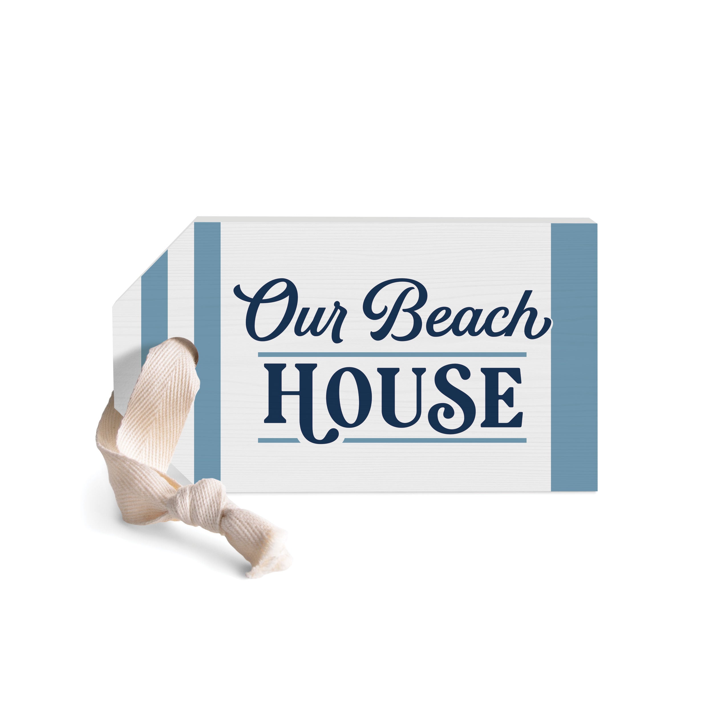 Our Beach House Tag Shape Décor