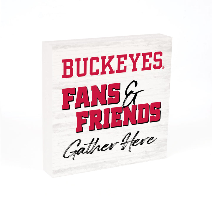 Fans & Friends Gather Here - The Ohio State University Word Blocks
