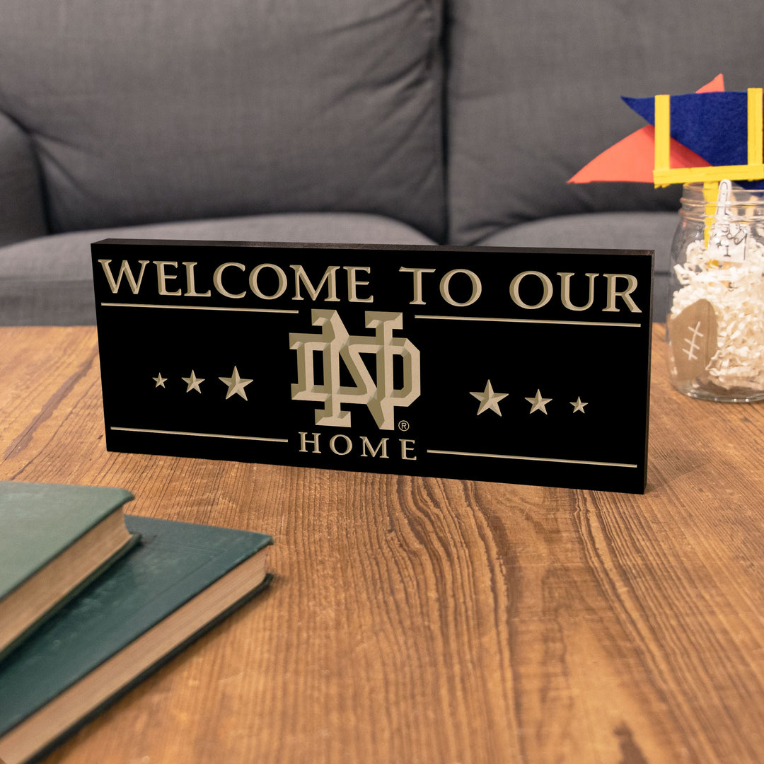Welcome to our Notre Dame Fighting Irish Home Carved Block
