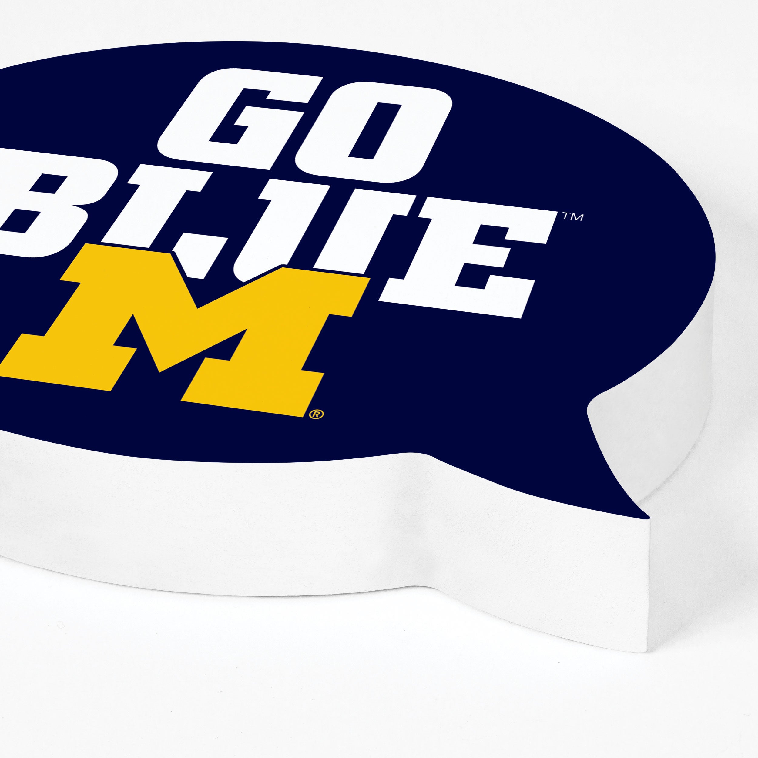 Logo and Chant - University of Michigan Word Bubble Sign