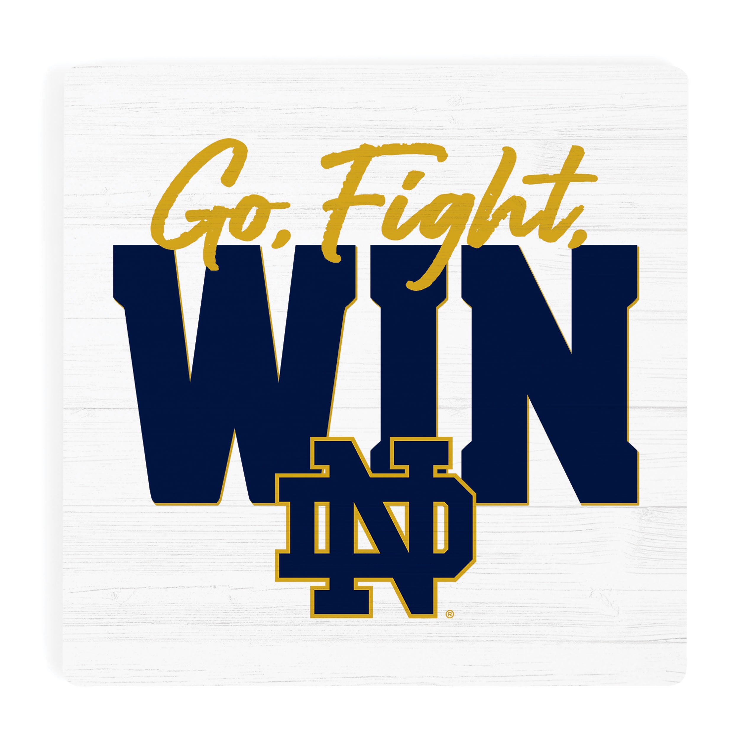 Go Fight Win - University of Notre Dame Ceramic Coasters