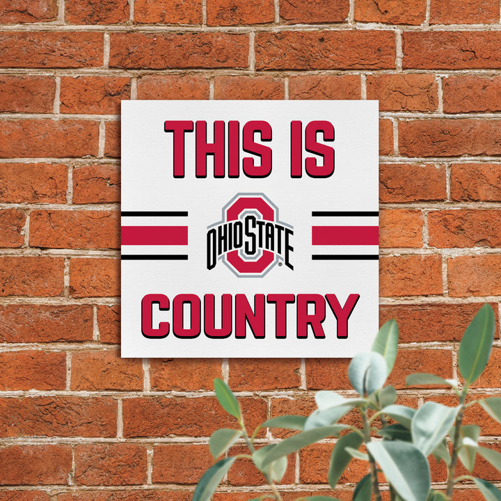 This is The Ohio State University Country - Canvas Sign