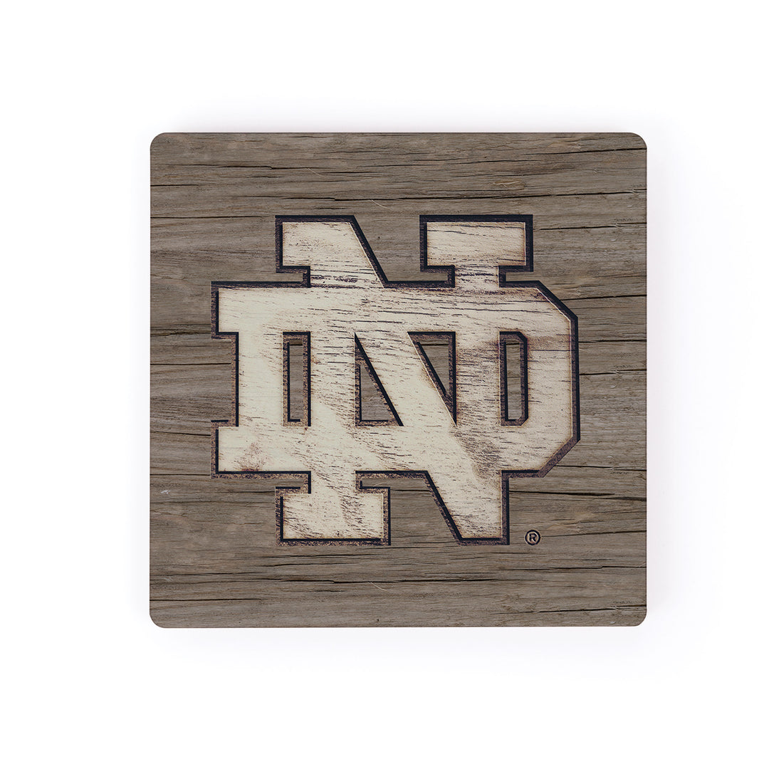 Team Logo Woodgrain - University of Notre Dame Magnet