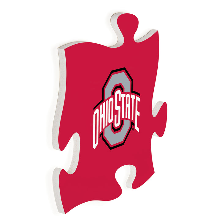 Color and Logo - The Ohio State University Puzzle Piece Décor 12"X12"