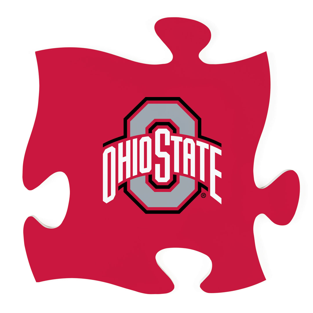 Color and Logo - The Ohio State University Puzzle Piece Décor 12"X12"