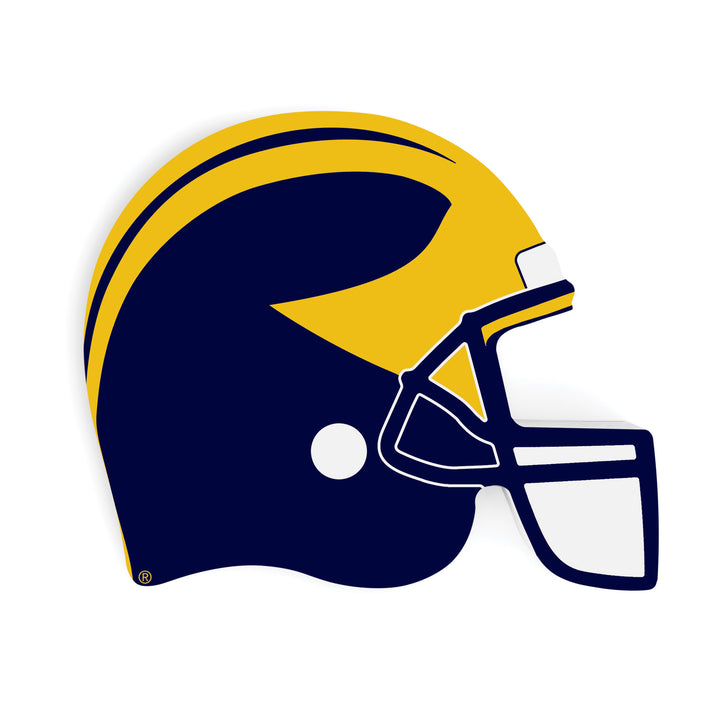 Michigan Wolverines Helmet Small Sign
