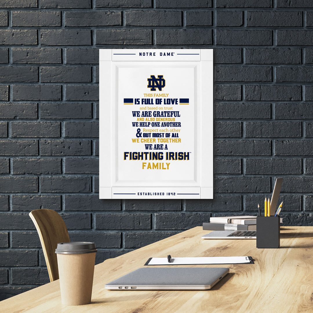 Notre Dame Fighting Irish This Family Wall Sign