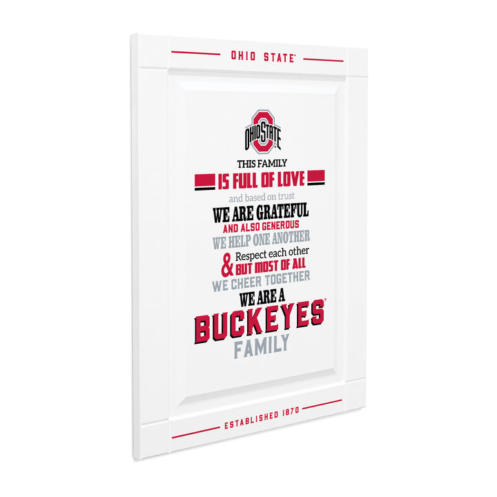 Ohio State Buckeyes This Family Wall Sign