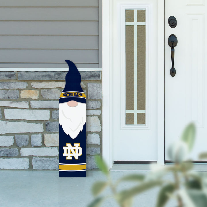 Notre Dame Fighting Irish Gnome Porch Sign