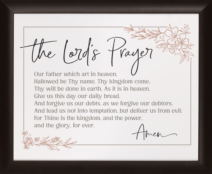 Lord's Prayer Framed Art
