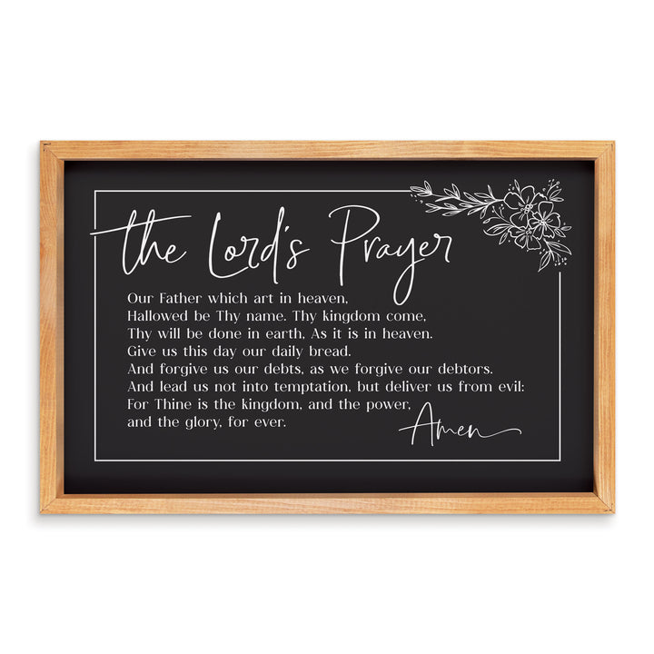 The Lord's Prayer Framed Art