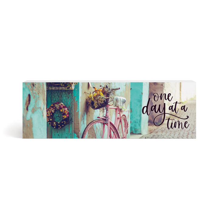 One Day At A Time Wood Block Décor