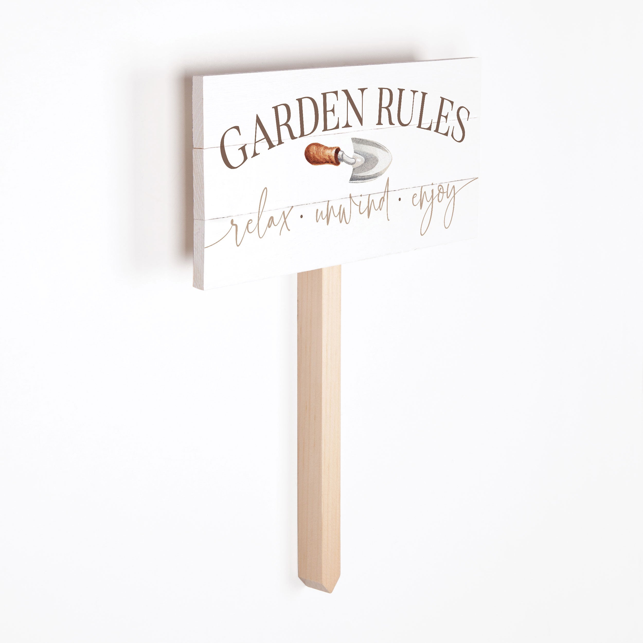 **Garden Rules Relax Unwind Enjoy Garden Sign