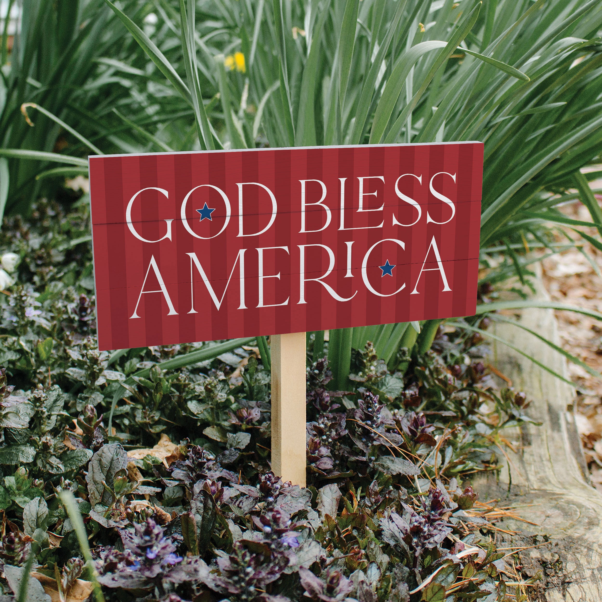 **God Bless America Garden Sign