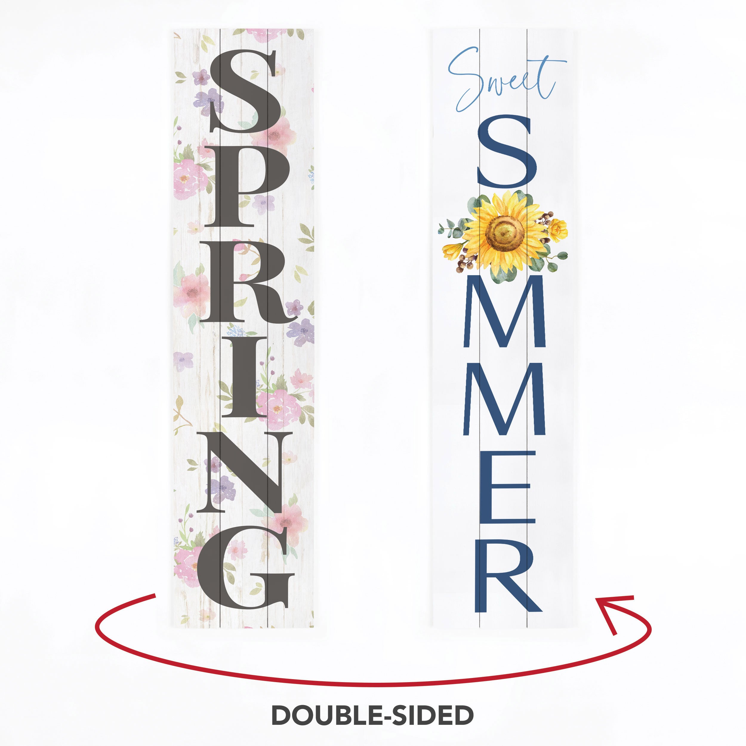 **Spring Summer Double-Sided Outdoor Porch Sign