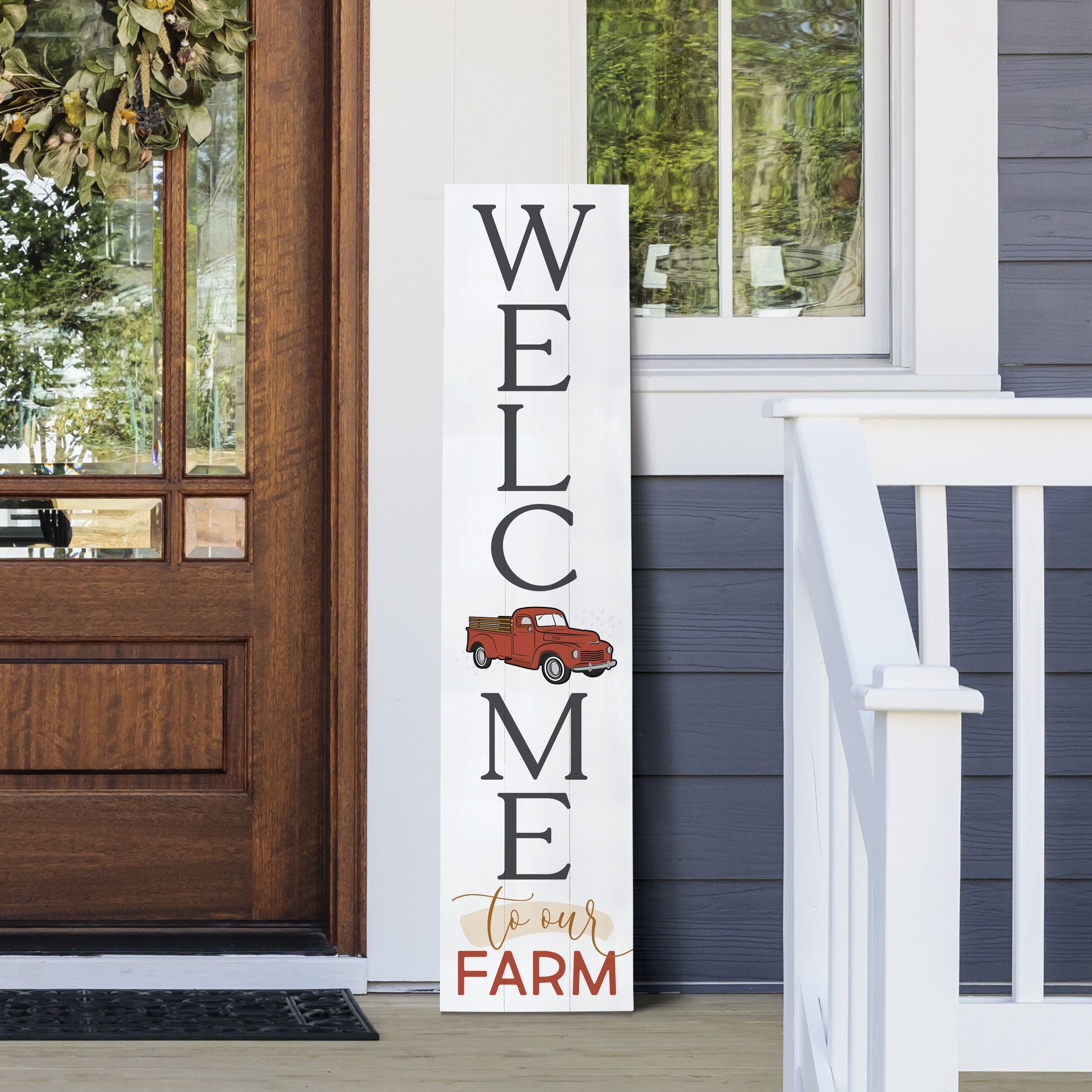 Welcome To Our Farm Outdoor Porch Sign