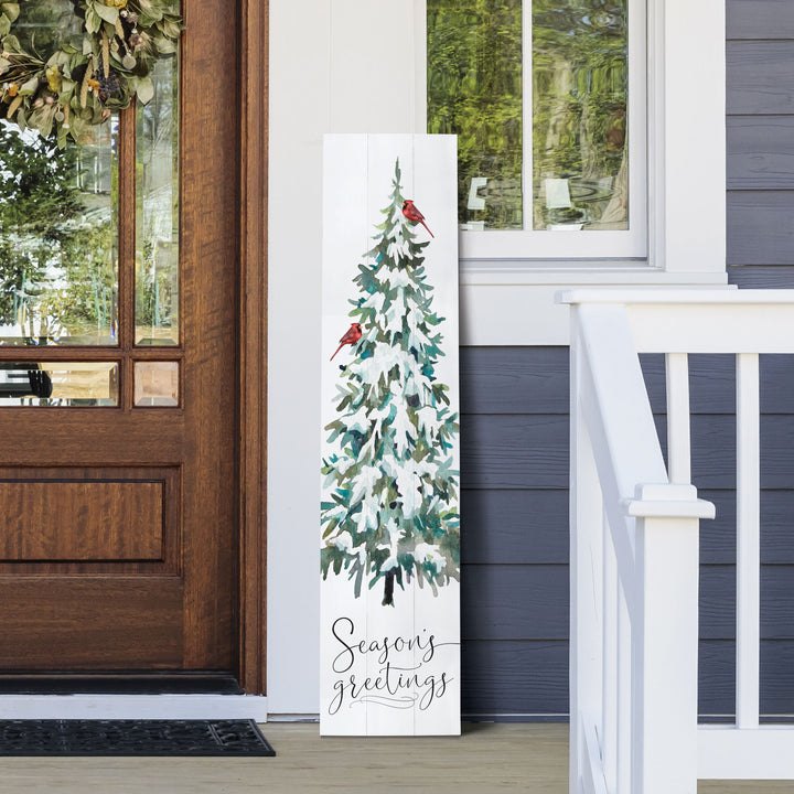 Seasons Greetings Outdoor Porch Sign