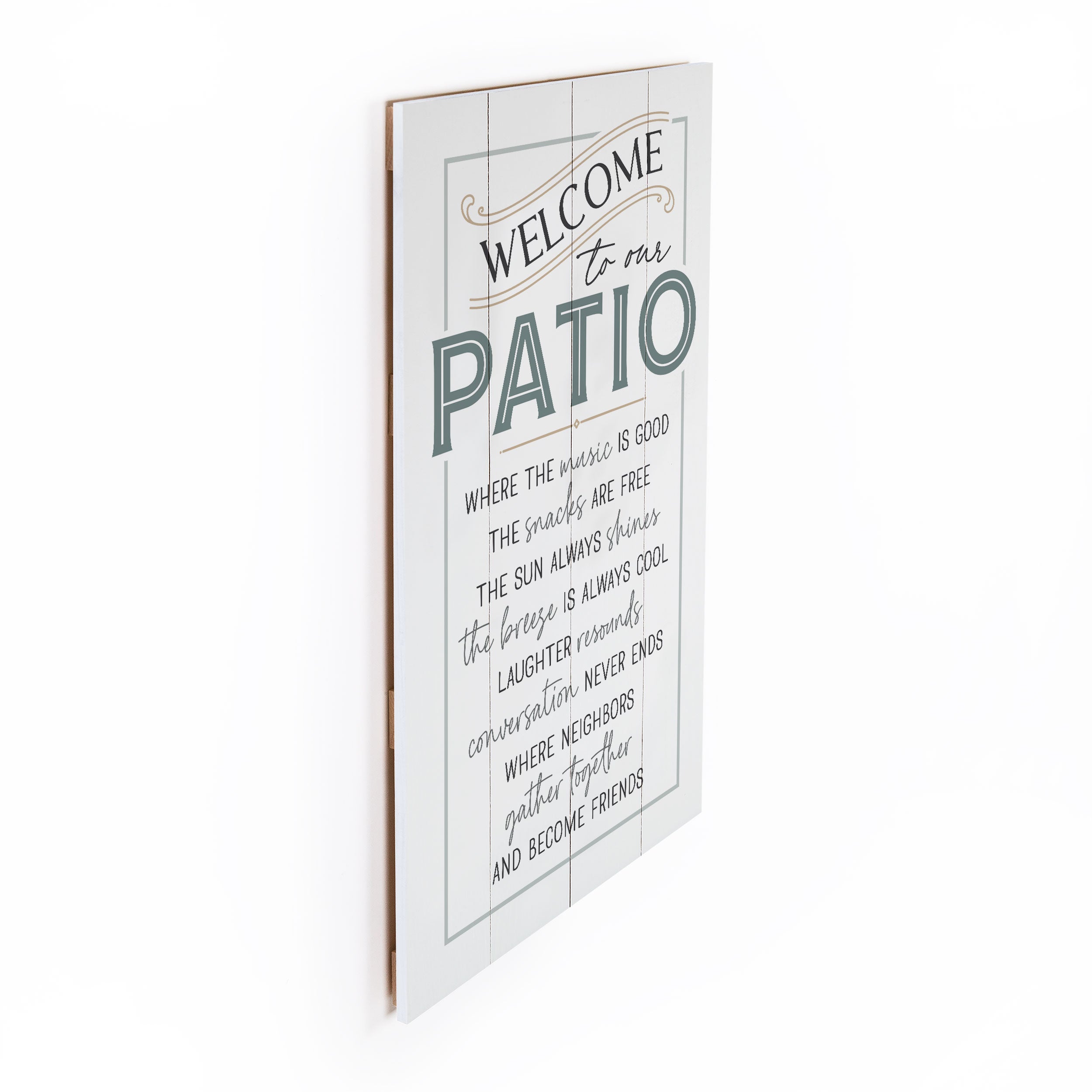 **Welcome To Our Patio Outdoor Porch Sign