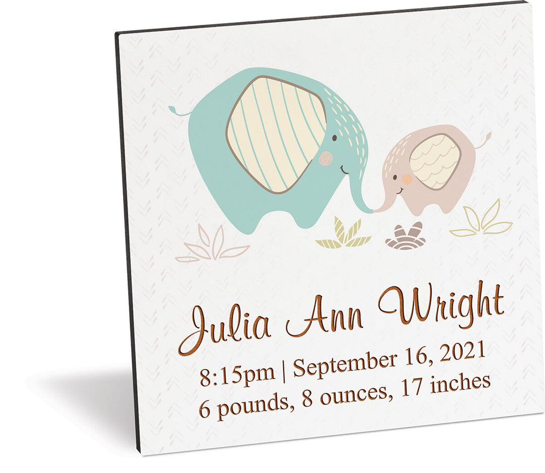 **Personalized Baby Plaque