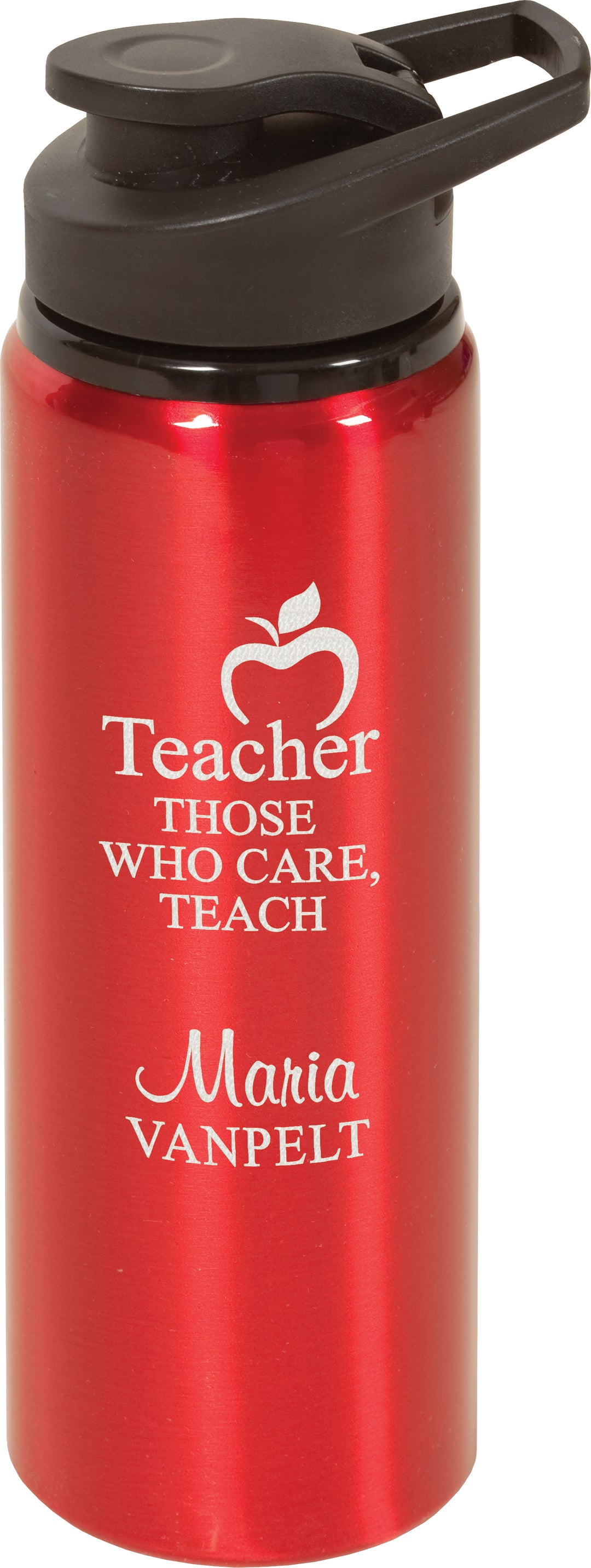 Personalized Red Water Bottle 26 oz.