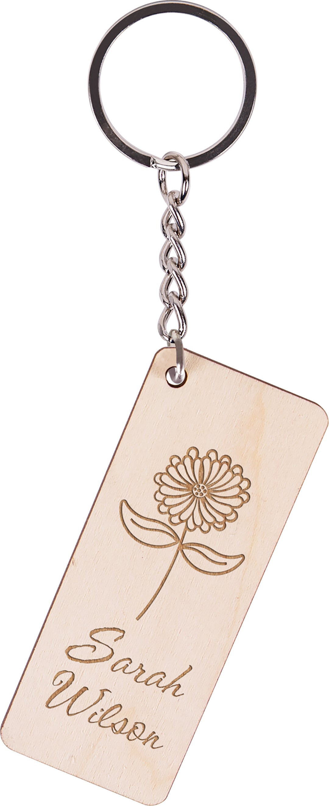 Personalized Maple Key Chain