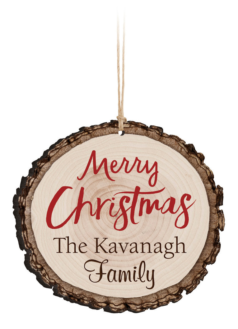 *Personalized Merry Christmas Ornament