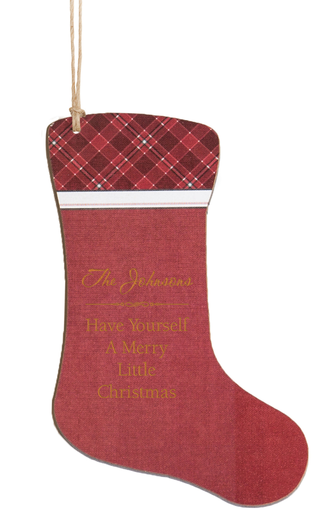 **Personalized Stocking Ornament