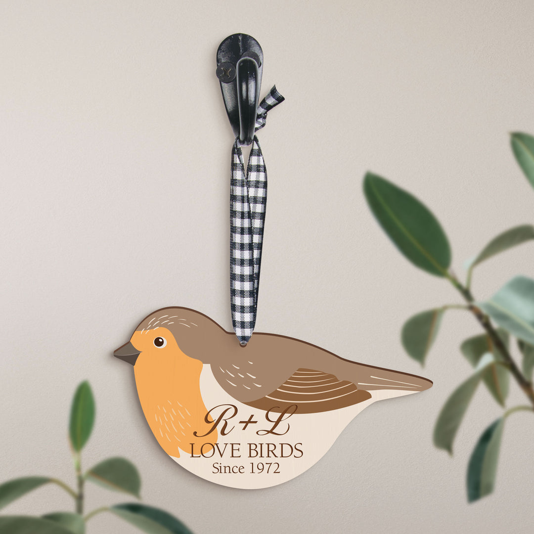 **Personalized Bird Ornament