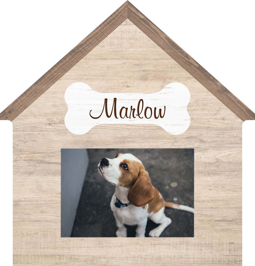 *Personalized Dog House Photo Frame (2x3 Photo)