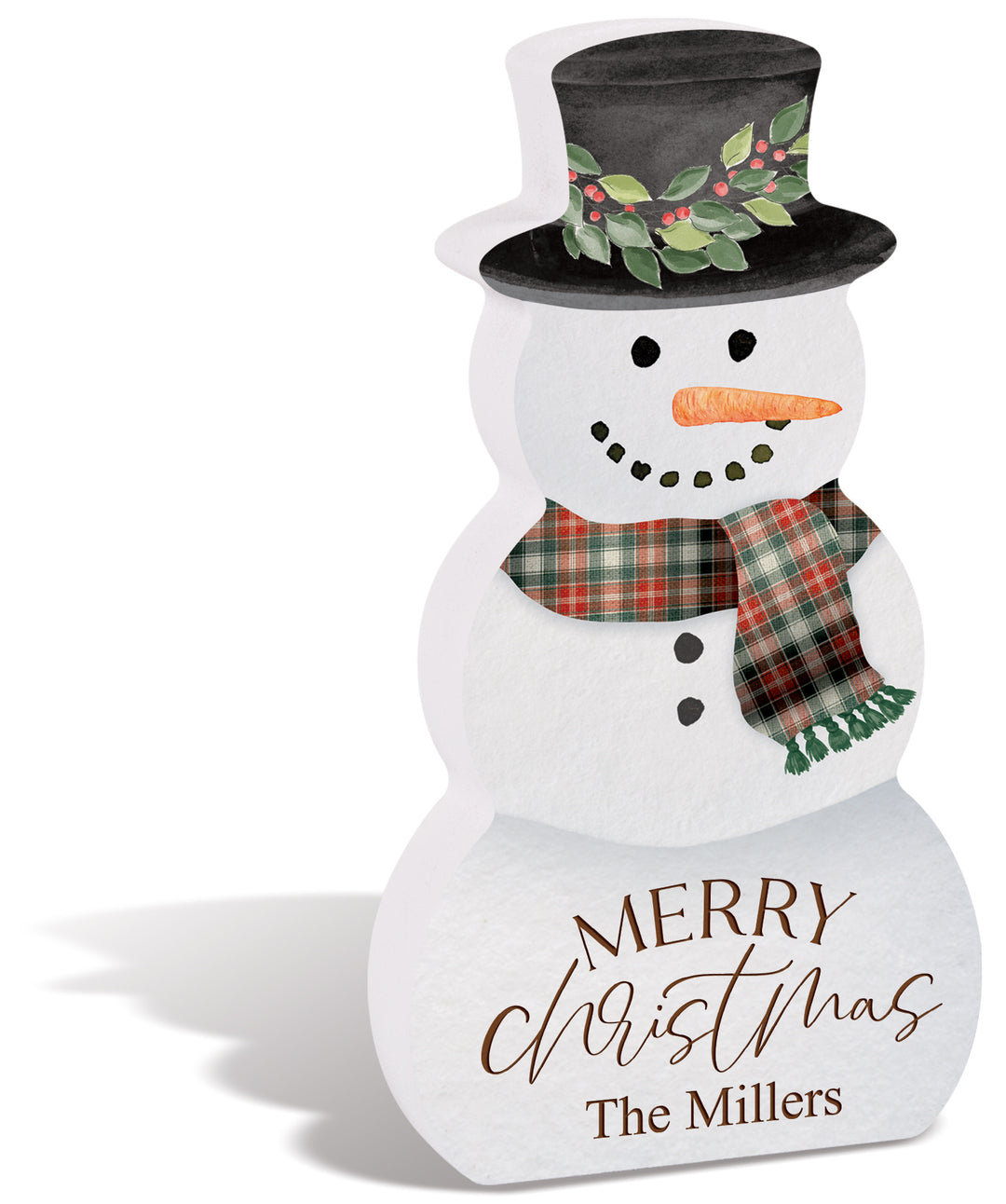 Personalized Snowman Sign
