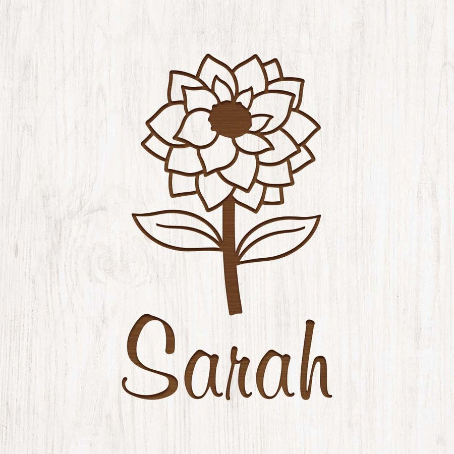 Personalized White Faux Wood Small Sign