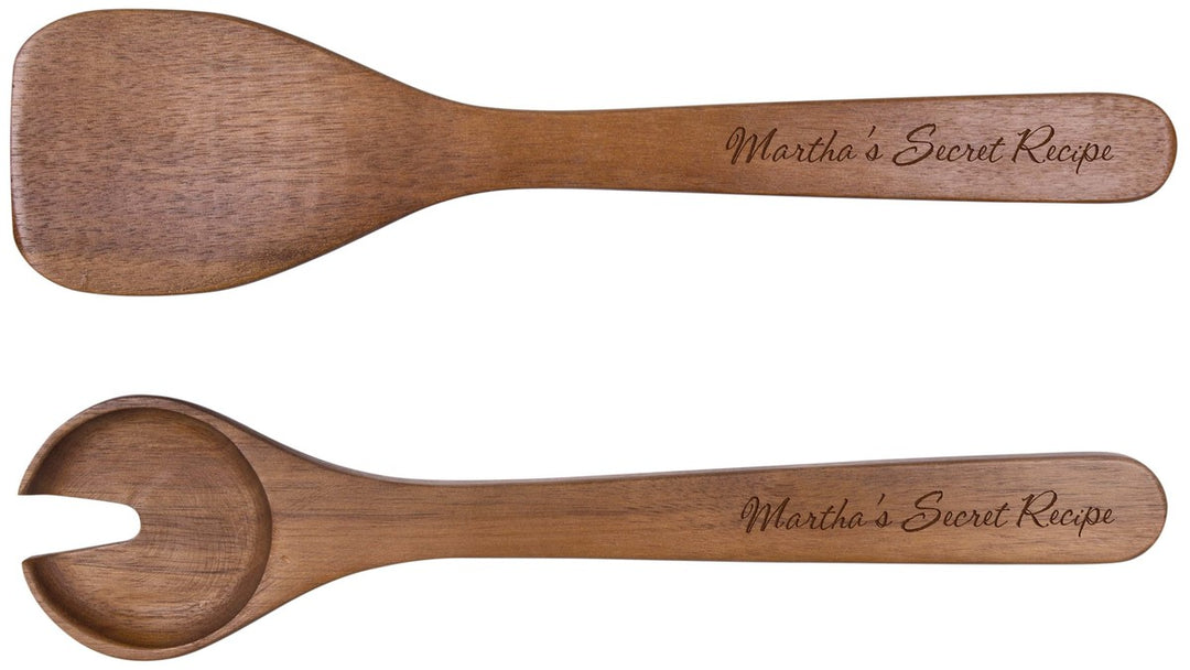 Personalized Wood Salad Server, 2 Pc.