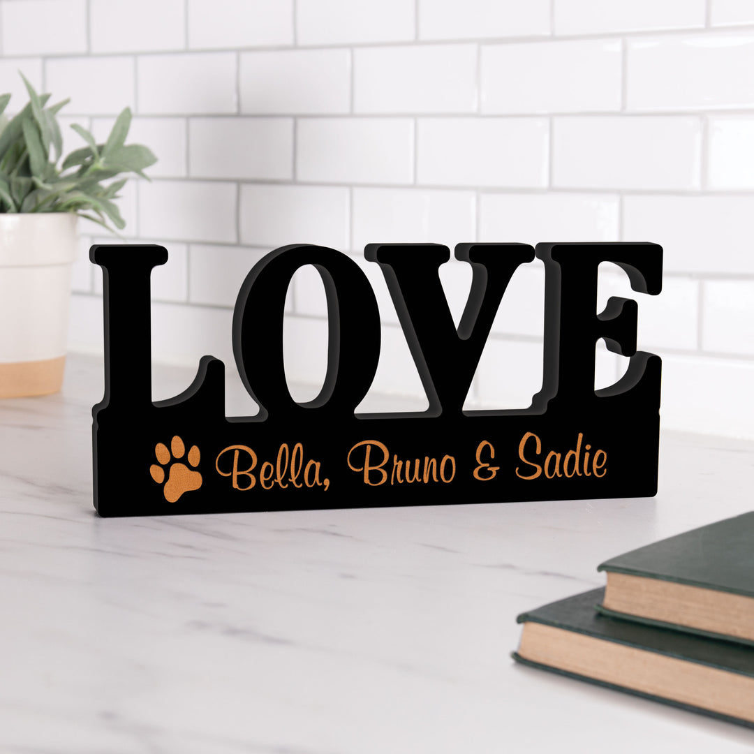 *Personalized Love Carved Decor