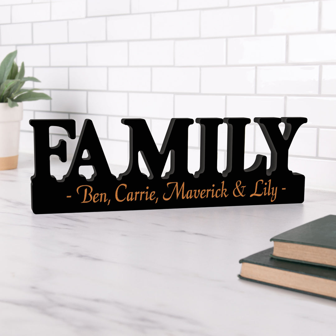 Personalized Family Carved Décor